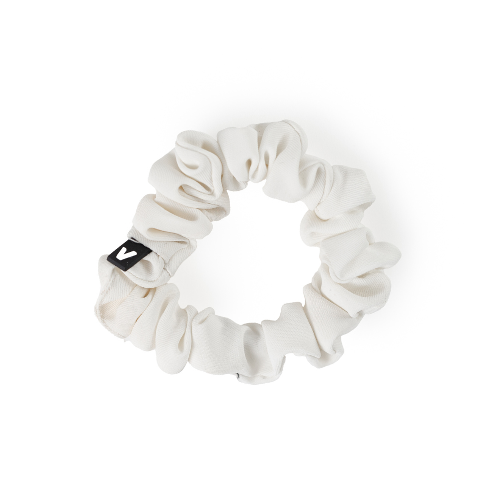 Colorful scrunchie hair ties