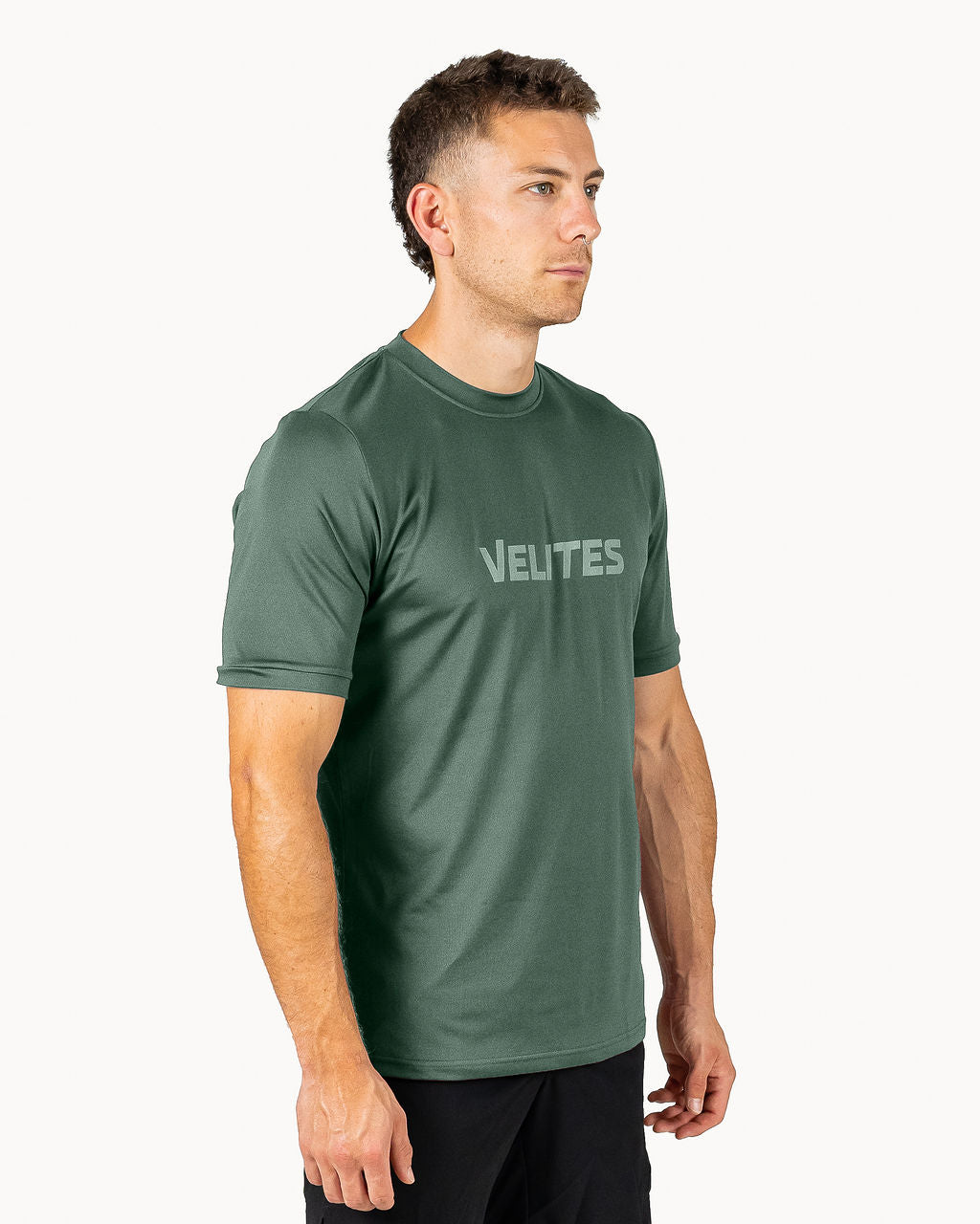 Velites Holo T-shirt three-quarter color_pine green
