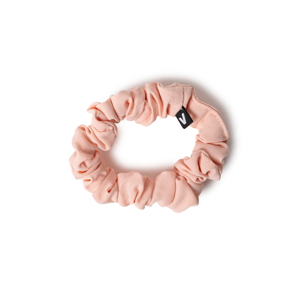 Colorful scrunchie hair ties