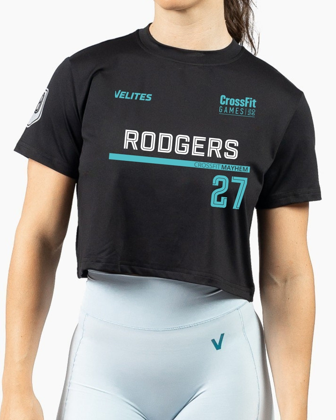 トップス meltthelady cropped game T-shirt HOLO Crop CrossFit Games Personalized Tee | Velites