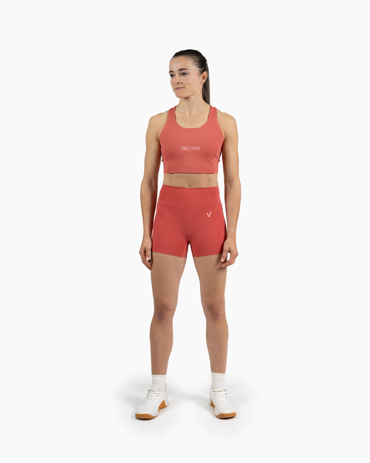 Velites women's Holo short legging color_Raspberry