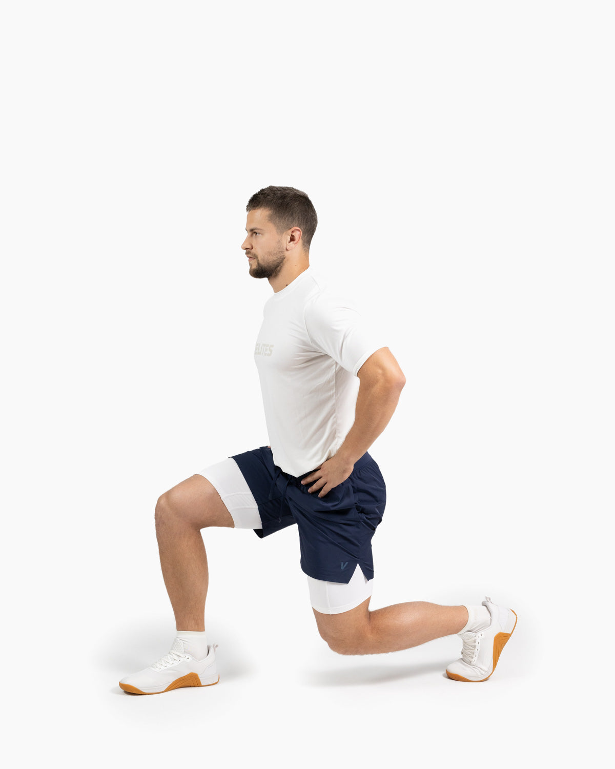 Men's Holo Velites short exercise color_Deep Ocean