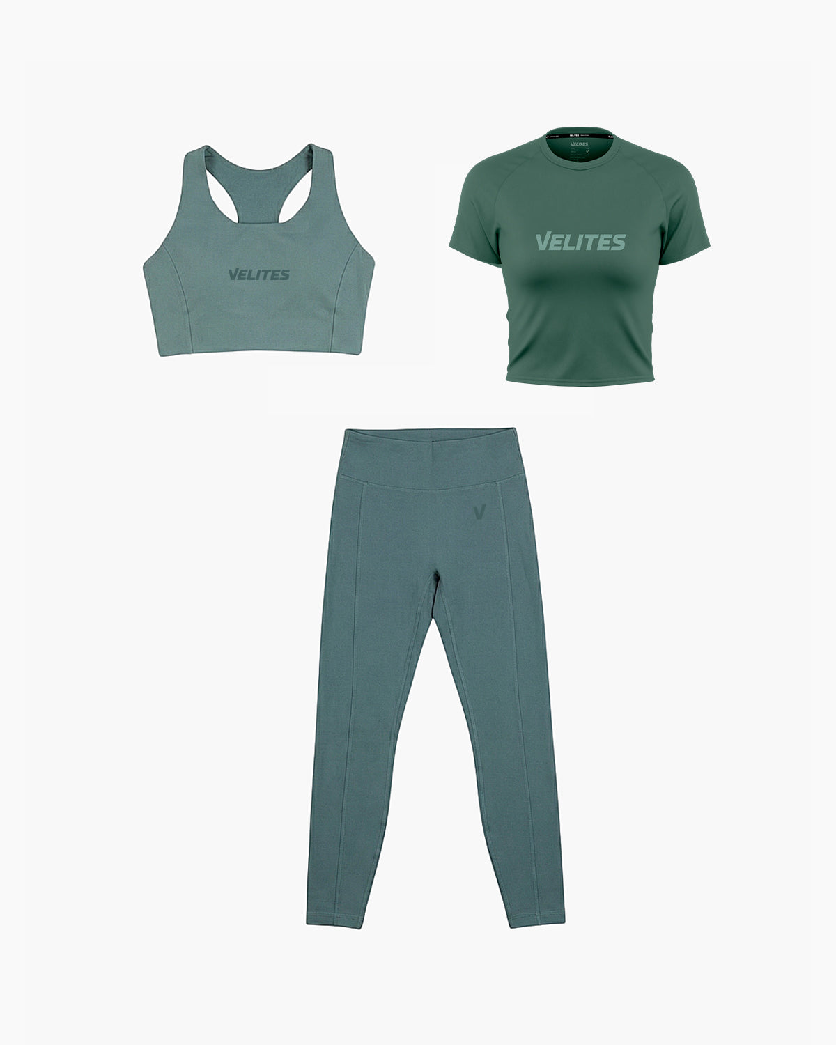 Pack Bra + Legging + Crop T-shirt