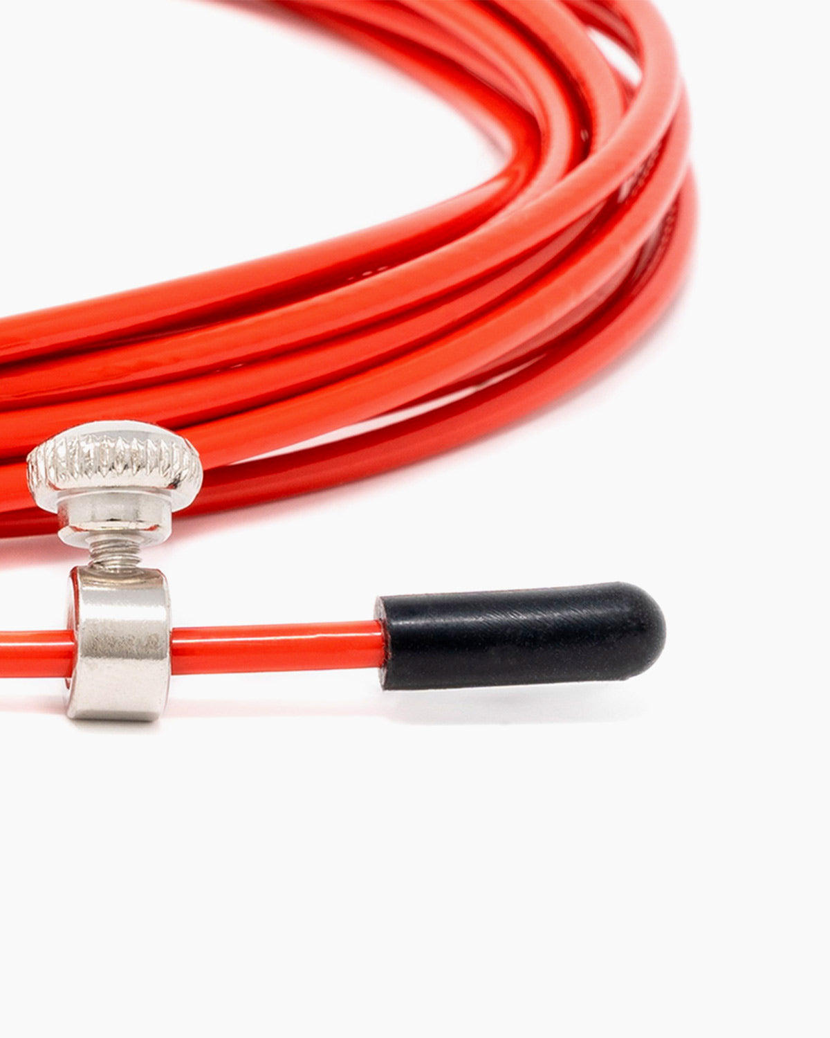 Close-up detail of 2.5 mm jump rope cable Velites Fire 2.0 and Earth 2.0