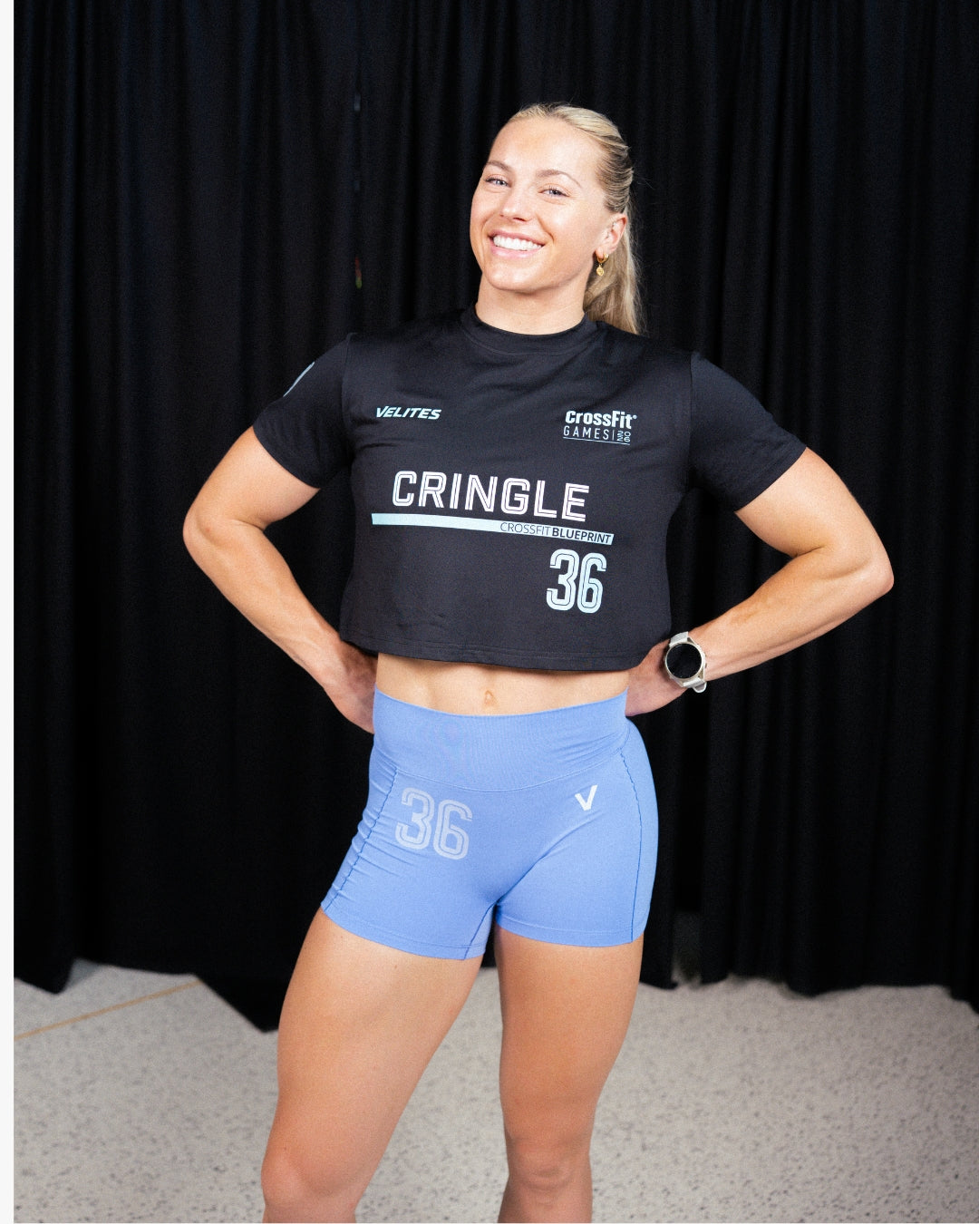 Womens's CrossFit® Games 26 athlete kit (crop t-shirt + legging)