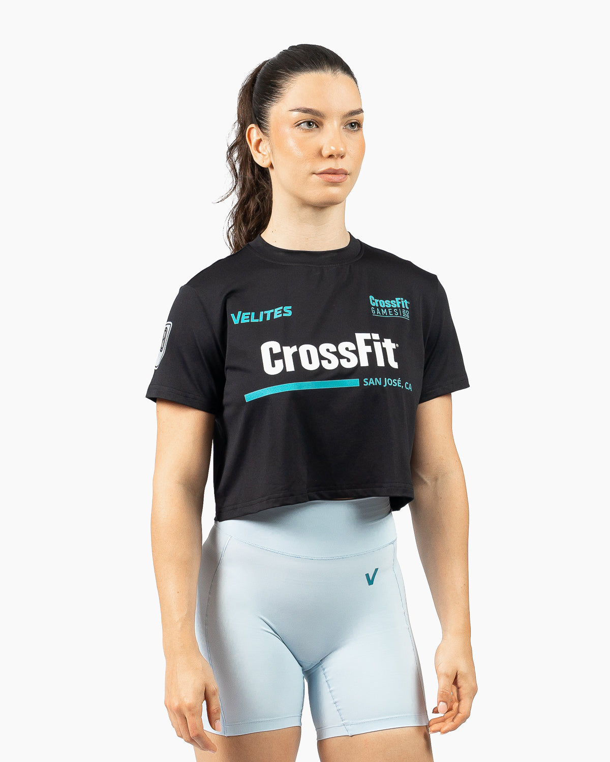 トップス meltthelady cropped game T-shirt HOLO Crop CrossFit Games San José T-shirt | Velites