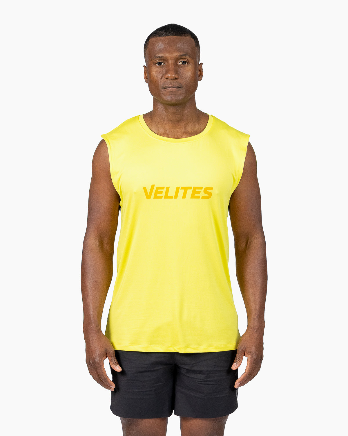 Tank Holo t-shirt Velites color Dandelion front view