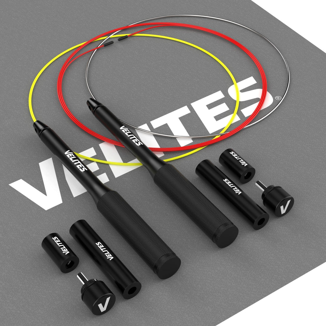 Jump Rope Fire 2.0 + Weights + Cables Pack + Mat – Velites USA